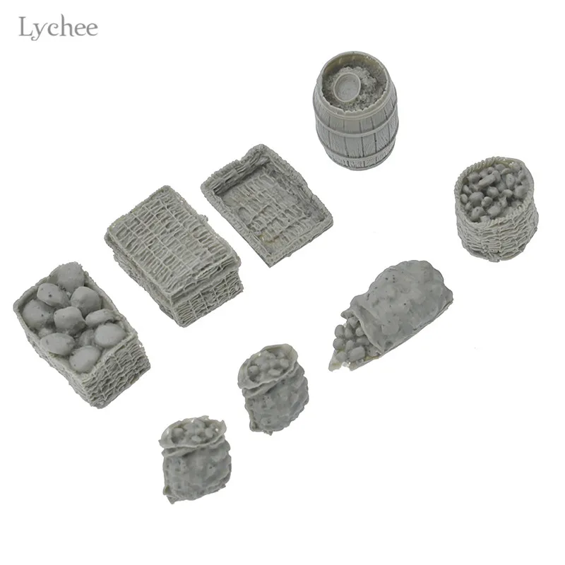 Lychee Life 1/35 Резиновые модели сцена аксессуары извлеченные масляные барабаны