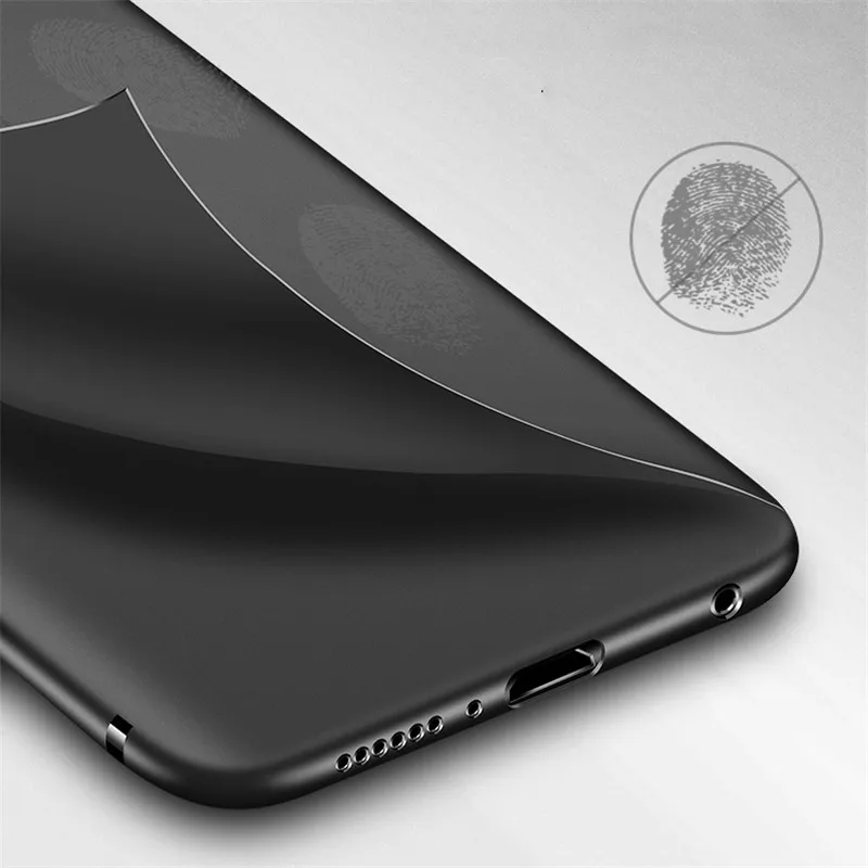 NFH Мягкий матовый ТПУ черный чехол для телефона Huawei mate 20 Lite P20 Pro P smart On Honor 8 8X Max 9 10 Y5