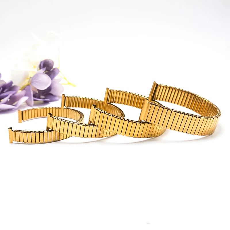 watch band strap 20mm for women Metal stretching gold watchbands 20MM