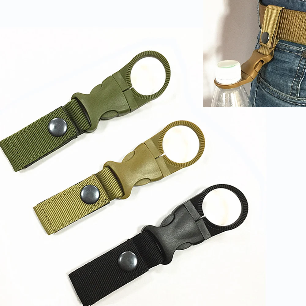 New Outdoor military Nylon MOLLE bing Buckle Hook Water Bottle