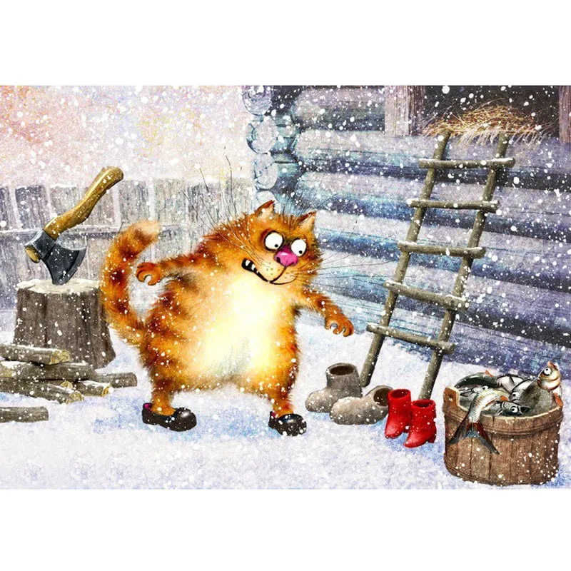 

100% Full 5D Diy Daimond Painting Cross-switch High Heels Of Cat Diamond Painting Square/Round Rhinestones Painting Embroidery