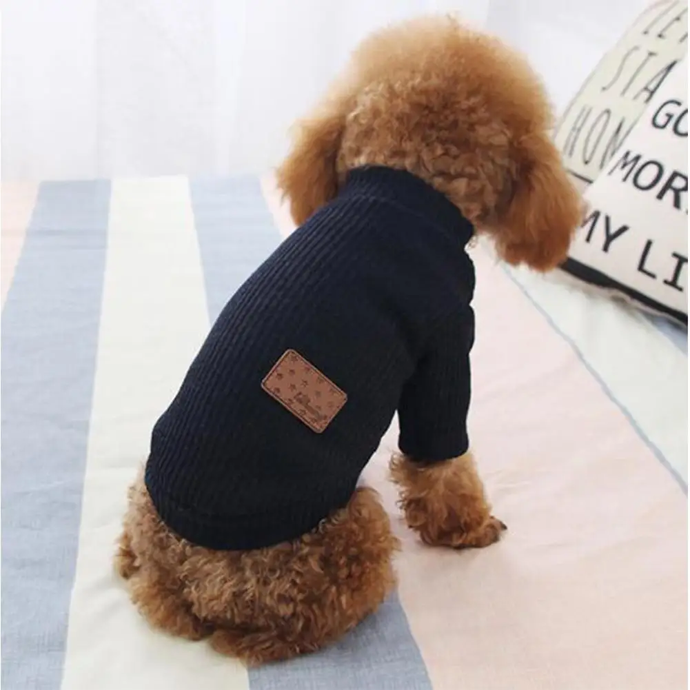 TPFOCUS комбинезон для животных Одежда для домашних животных зимняя маленькая плюшевая собака одежда вязаный свитер шерстяная пряжа сделано дышащий цвет