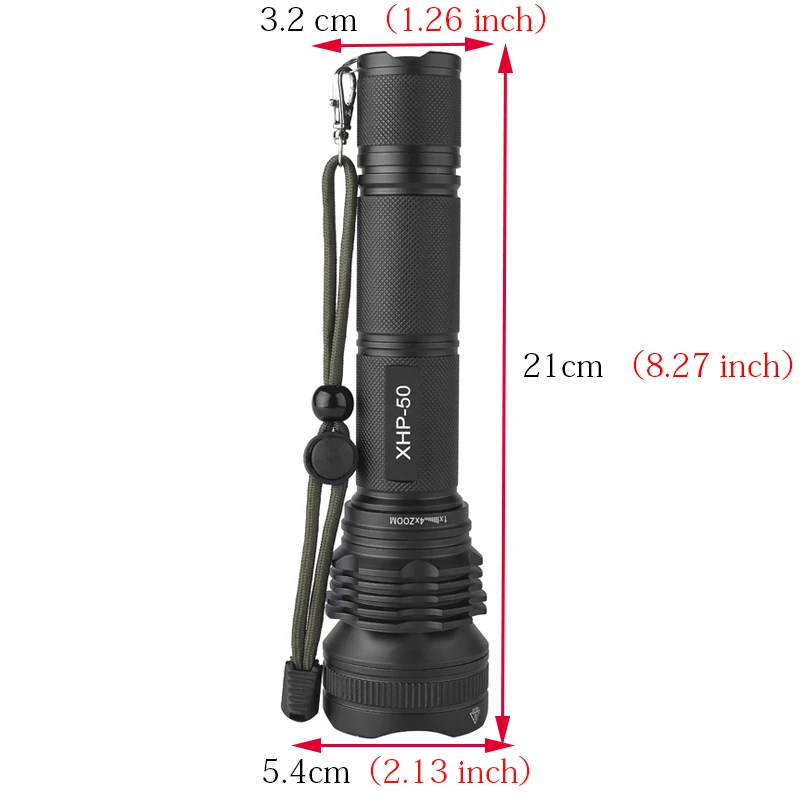 XHP50 светодиодный фонарики 18650 тактический фонарик регулируемый светодиодный фонарь мощная лампа с переменным фокусным расстоянием Водонепроницаемый освещение