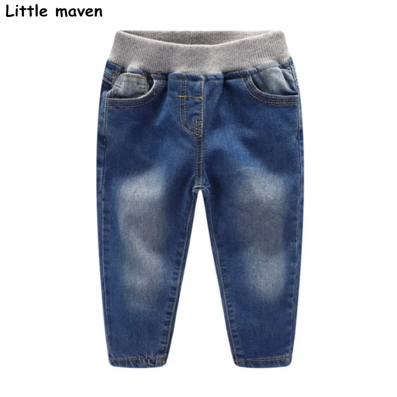 Little maven 2017 autumn winter new children's brand trousers 2-7 year dark blue girl Denim Jeans K142 Little maven 2017 autumn winter new children's brand trousers 2-7 year dark blue girl Denim Jeans K142
