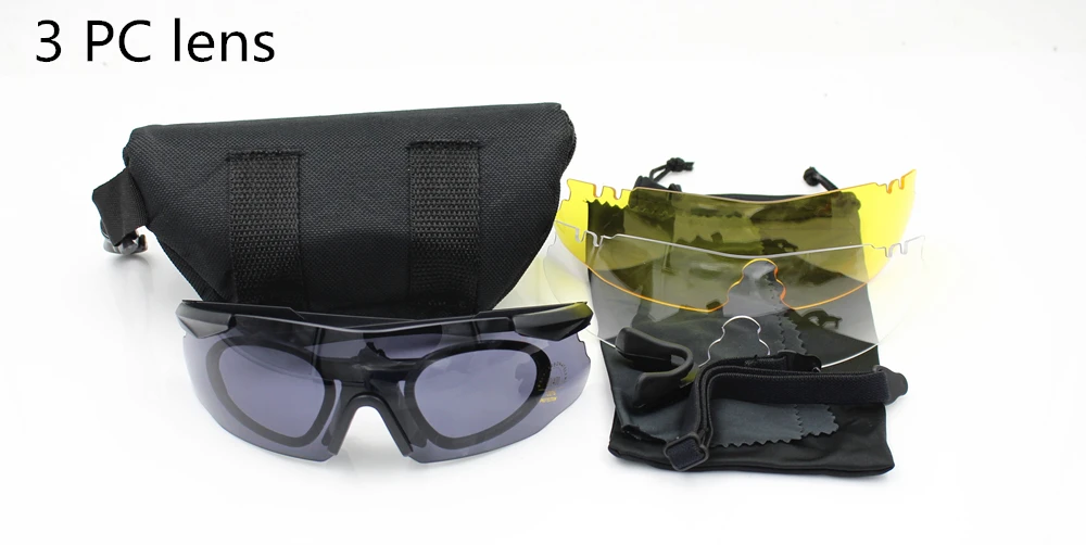 Брендовые мужские солнцезащитные очки, военные поляризационные 3/5 линзы, защитные очки, тактические армейские очки, для улицы, охоты, боевых игр