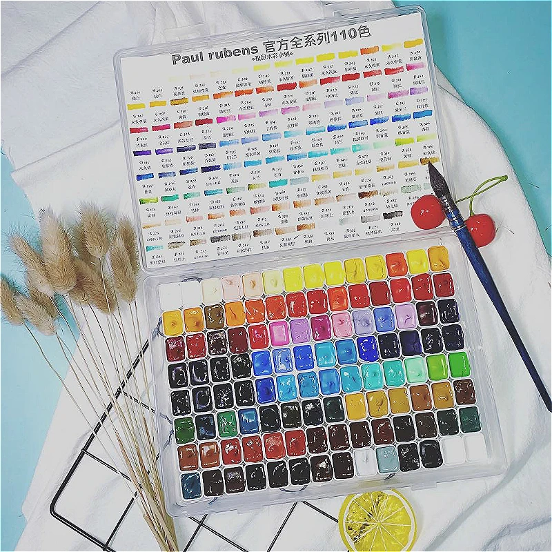 

Rubens 110 colors watercolor dispensing pigments floral color fresh color layered color precipitation color macarons candy color