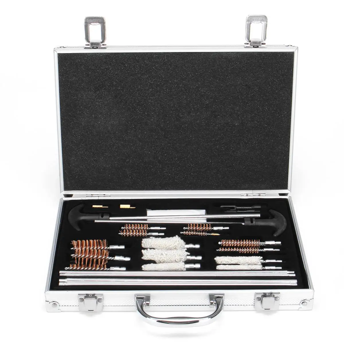 Acessório com Carry Kit de Ferramentas de Limpeza Universal Arma Rifle Espingarda Mais Limpa Pistola Tubo Mop Escova Case 106 Pçs 5 High Quality Esporte e Lazer