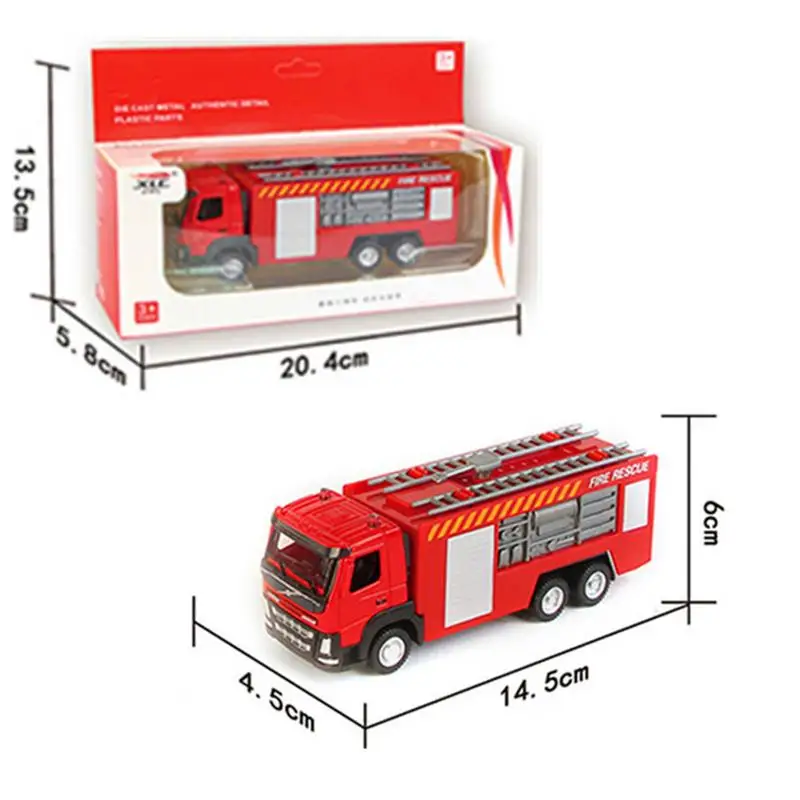 Сплав распылитель Водяной Пистолет Игрушечный Грузовик Пожарный Сэм пожарная машина/двигатель автомобильный музыкальный светильник Развивающие игрушки для мальчиков - Цвет: B