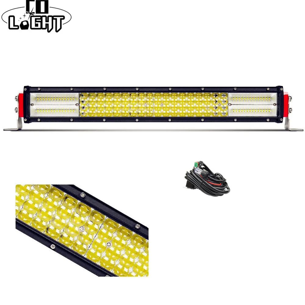CO светильник 12D Led бар внедорожный 22 дюймовый светодиодный рабочий 384 Вт для авто