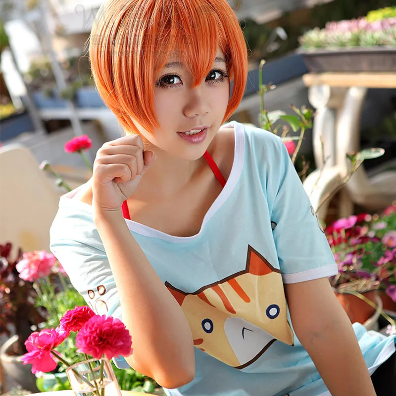 Coshome Love live футболка Lovelive Hoshizora Rin Косплей костюмы кошка футболки женские девушки