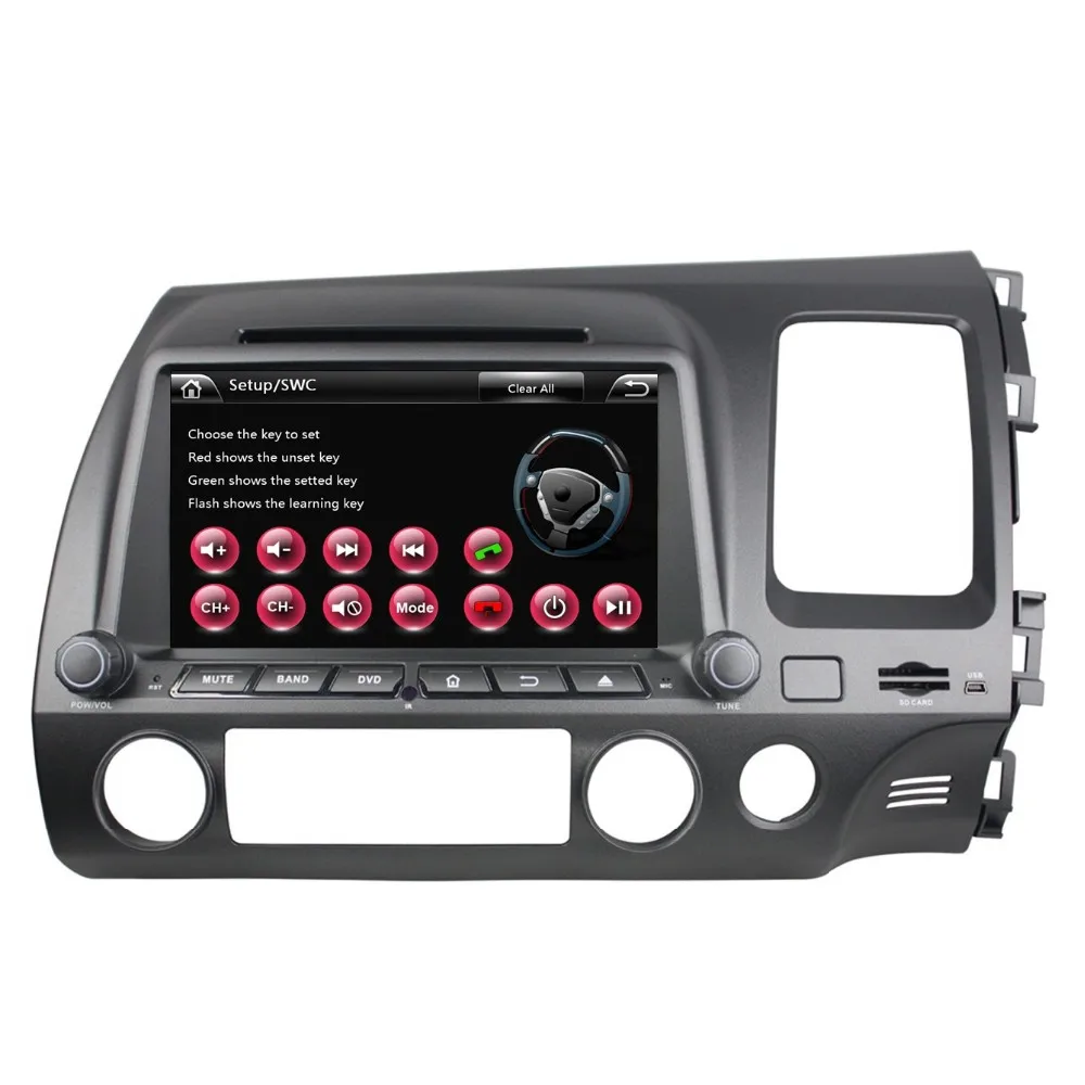 Discount 8" Car DVD player with GPS(optional),audio Radio stereo,AUX,BT/TV,car multimedia for Honda CIVIC 2006 2007 2008 2009 2010 2011 4 Discount 8" Car DVD player with GPS(optional),audio Radio stereo,AUX,BT/TV,car multimedia for Honda CIVIC 2006 2007 2008 2009 2010 2011 4