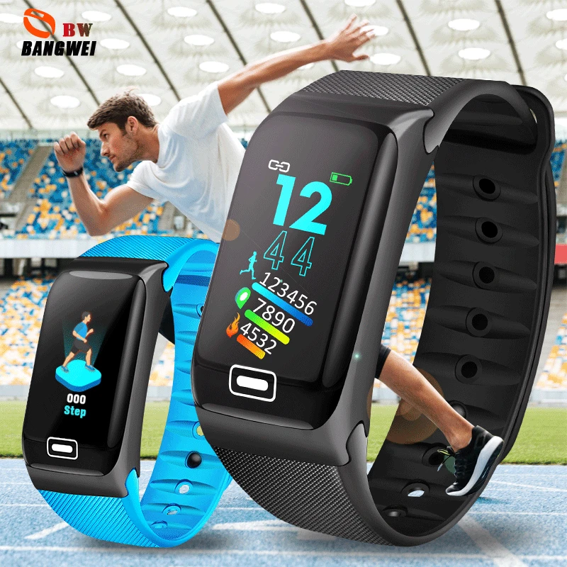 

BANGWEI Smart watch Men Women Waterproof Wristband Sport Watch Heart Rate Monitor Pedometer fitness tracker Pulseira inteligente