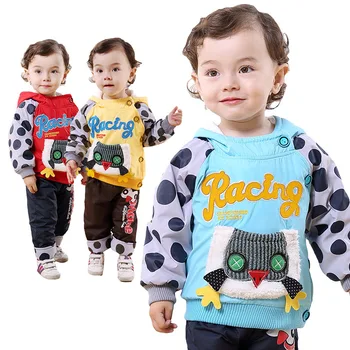 

Anlencool brand baby clothes set Korean version of new autumn and winter baby's clothing owl quilted models baby clothing