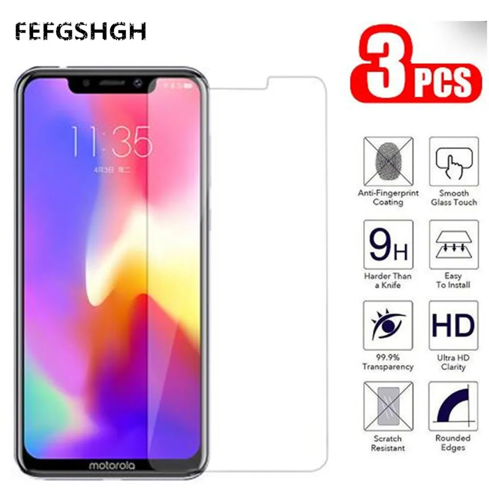 

3Pcs/lot 2.5D Tempered Glass For Motorola Moto One Screen Protector Glass For Motorola P30 Play XT1941-4 Protective Film Glass