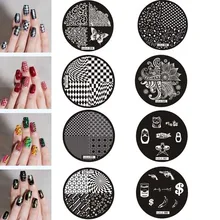 Лучшая сделка с узорами для девочек Рисунок для нейл-арта штамп, пластины для стемпинга временный Маникюр трафареты для ногтей аксессуары ...(China)