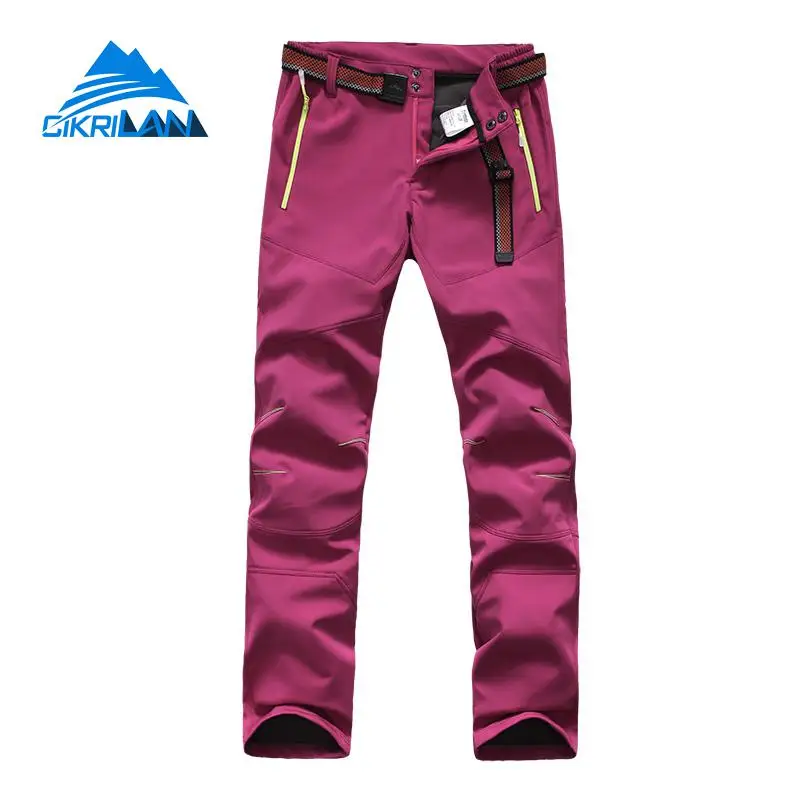 Caliente invierno Softshell al aire libre Trekking senderismo Pantalones Mujer Deporte Camping escalada Pantalones Mujer transpirable Windstopper Pantalones Caliente invierno Softshell al aire libre Trekking senderismo Pantalones Mujer Deporte Camping escalada Pantalones Mujer transpirable Windstopper Pantalones