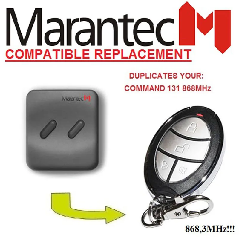 

Remote for Marantec D131-868 duplicatorgarage door remote 868mhz.