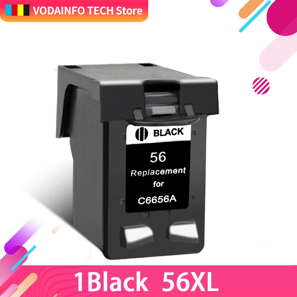 Картридж QSYRAINBOW Remanufacture 56XL для HP 56 HP56 с черными чернилами Deskjet 2100 220 450 5510 5550 |
