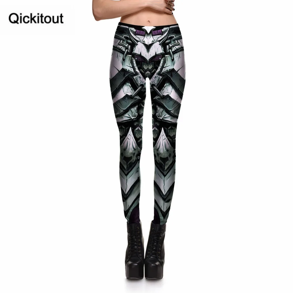 

Qickitout Leggings Evil Wolf Machine Women's Sexy Brave Robot Leggings Digital Print Pants Trousers Stretch Pants Drop Shipping