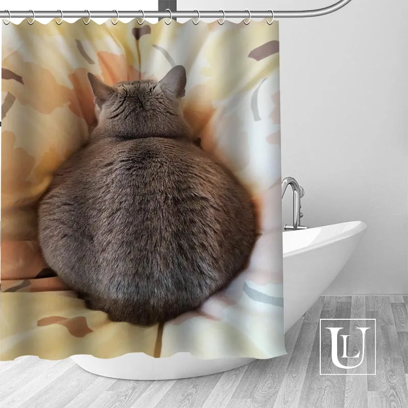 

Cute Cat Shower Curtains Custom Bathroom Curtain Waterproof Bathroom Fabric Polyester Shower Curtain High Quality