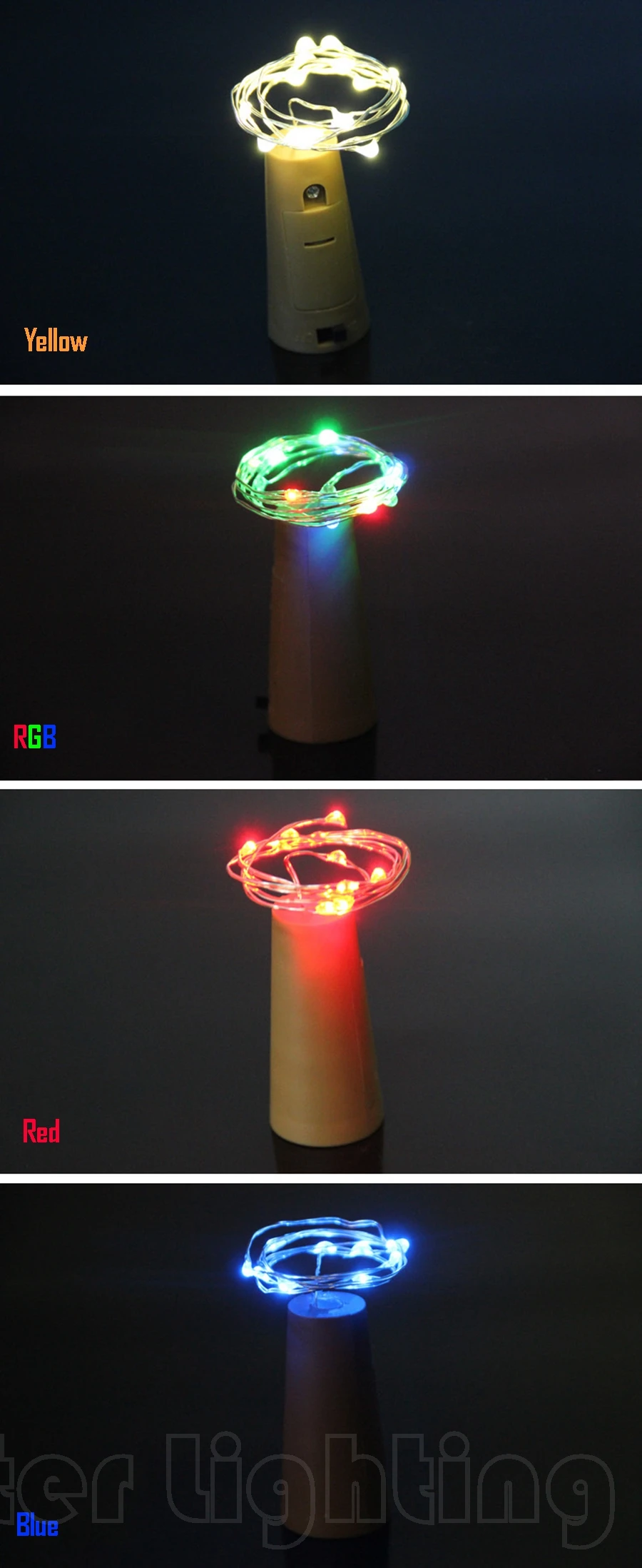 2M 20Battery powered LED Bottle Light Cork Shape Battery Sliver Wire String Lights for Bottle DIYChristmas WeddingParty Decoration (3)