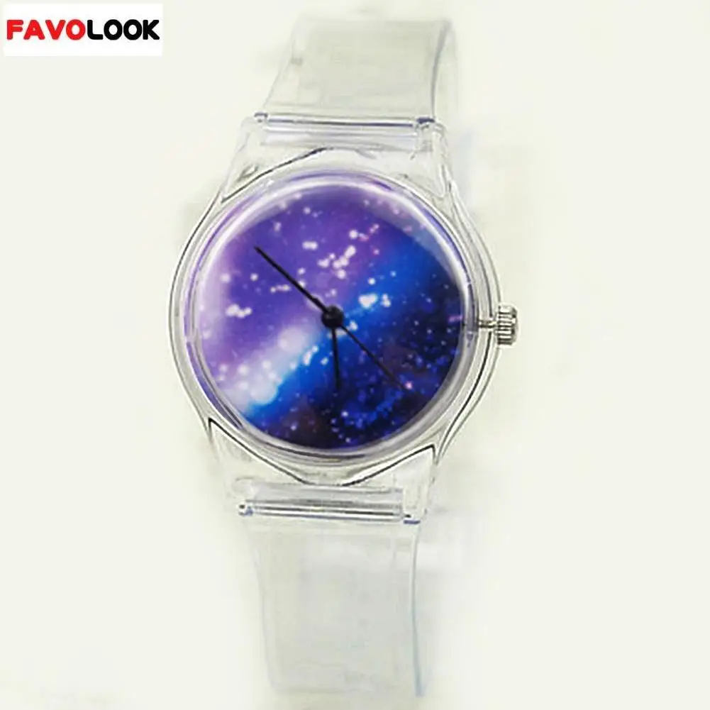High Quality Crystal Watch Cartoon Novelty Transparent Silicone Strap