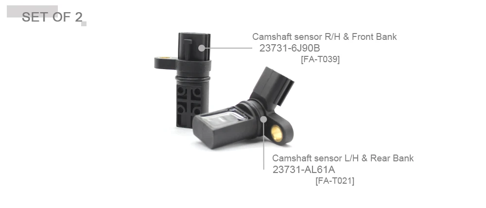 Комплект из 2 распределительных коленчатого вала Датчик положения влево и вправо для Infiniti& Nissan 237316J90B 23731AL61A 23731-6J90B 23731-AL61A