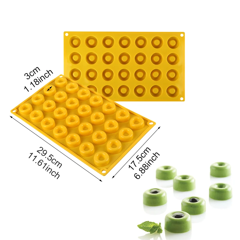 28 полости, силиконовая форма для торта, для выпечки, шоколада, десерта, формы, MICRO SAVARIN, желе, печенья, конфет, форма для украшения торта, инструменты - Цвет: Type2
