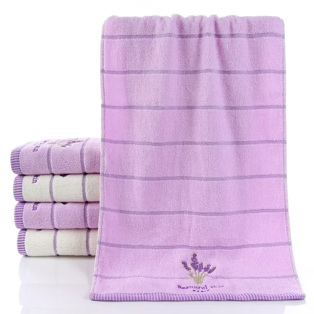 Telo da bagno Viso Asciugamano Lavanda 100% Cotone Morbido Asciugamano Bellezza Telo da bagno Viso Asciugamano Lavanda 100% Cotone Morbido Asciugamano Bellezza