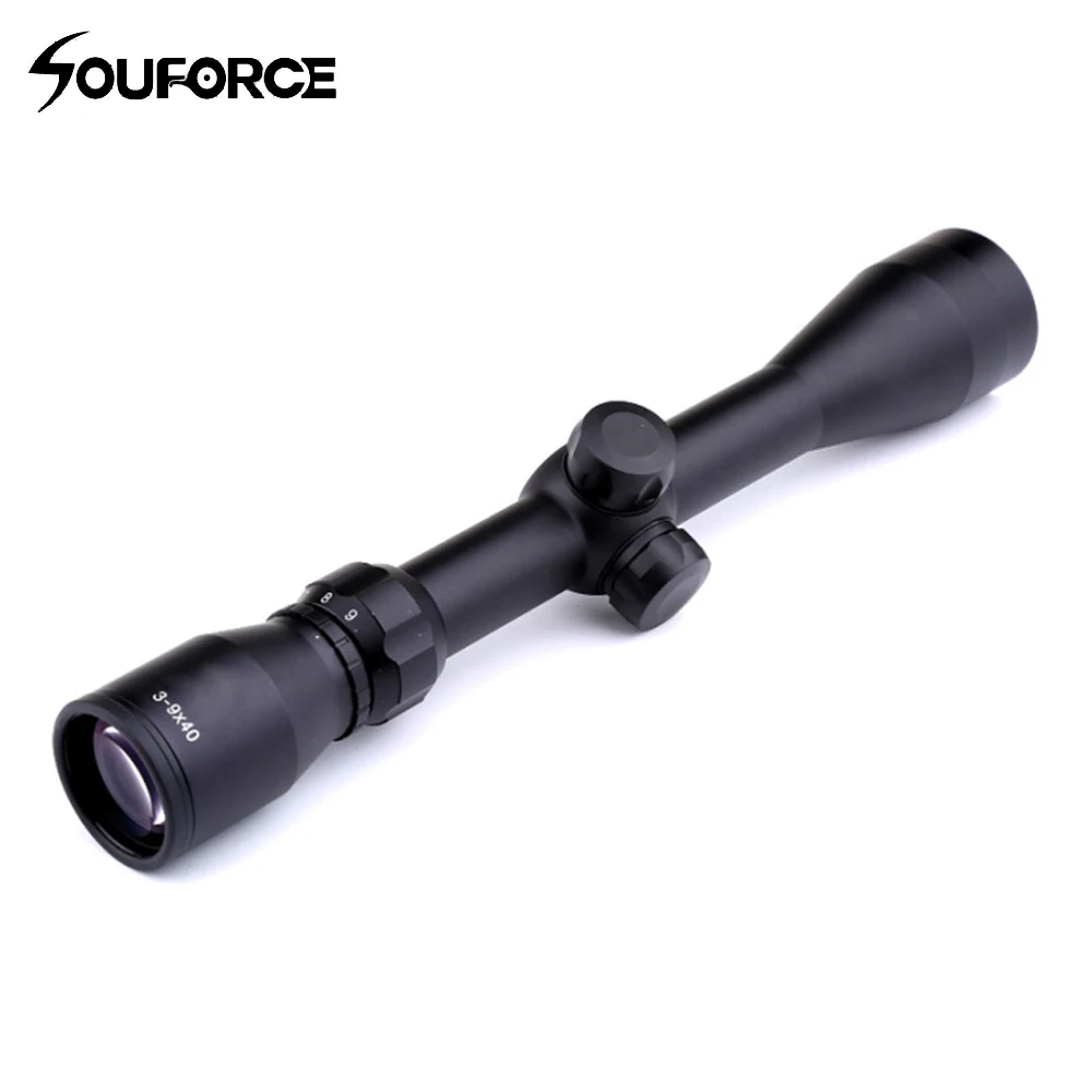 

3-9x40 Hunting Optical Sight Rifle Scope Cross Reticle illumination Waterproof anti-fog Hunting Shooting Scopes