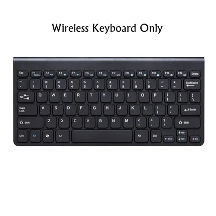 Мини легкий дизайн Шоколадный проводной/беспроводной набор клавиатуры и мыши, одиночная клавиатура для дома, Офисная Клавиатура для ноутбука - Цвет: BL Wireless Keyboard