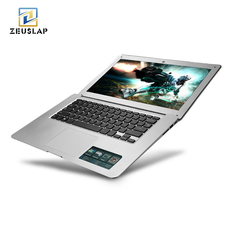 ZEUSLAP-A8 14inch Ultraslim 8GB RAM+256GB SSD Windows 10 System Intel Quad Core 1920x1080P FHD Laptop Notebook Computer