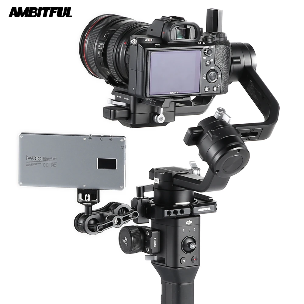 Микрофон AMBITFUL для видеокамеры монитора крепежный зажим DJI Ronin S Gimbal с резьбовыми
