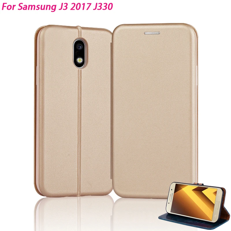 Кожаный чехол YonLinTan для samsung galaxy J3 2017 J 3 pro J330 откидной Чехол 5 0 дюйма книжка