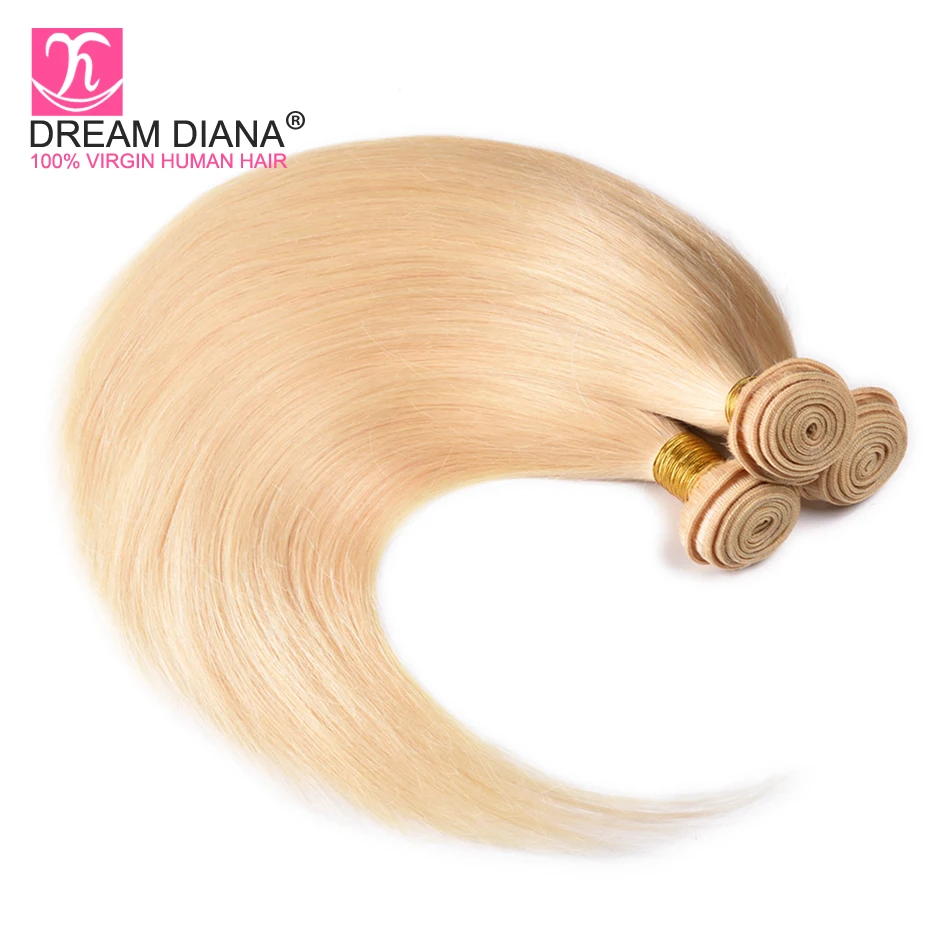 DreamDiana Remy 613 Peruvian Straight With Frontal 613 Bundles And Frontal 100% Human Hair Platinum Blonde Bundles With Frontal DreamDiana Remy 613 Peruvian Straight With Frontal 613 Bundles And Frontal 100% Human Hair Platinum Blonde Bundles With Frontal