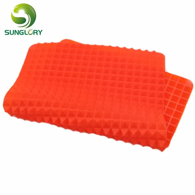 Silicone Pyramid Pan Fat Reducing Textured Non Stick Silicone Pyramid Pan Fat Reducing Textured Non Stick Cooking Bbq Mat Microwave Oven Baking Tray