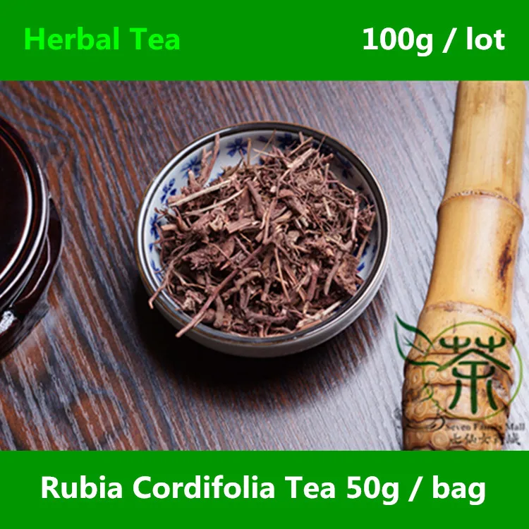 

Authentic Featured Rubia Cordifolia Tea 100g, Cough Expectorant Wild Madder Dried Root, Blood Circulation Qian Cao Gen Herbs Tea