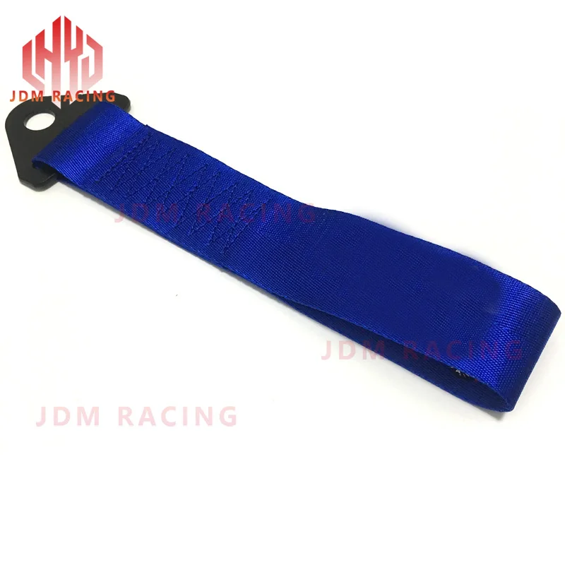 1 шт. Красный JDM Гоночный Универсальный передний и задний буксировочный ремень/буксировочный крюк лента для модификации автомобиля Дрифт украшения - Название цвета: blue