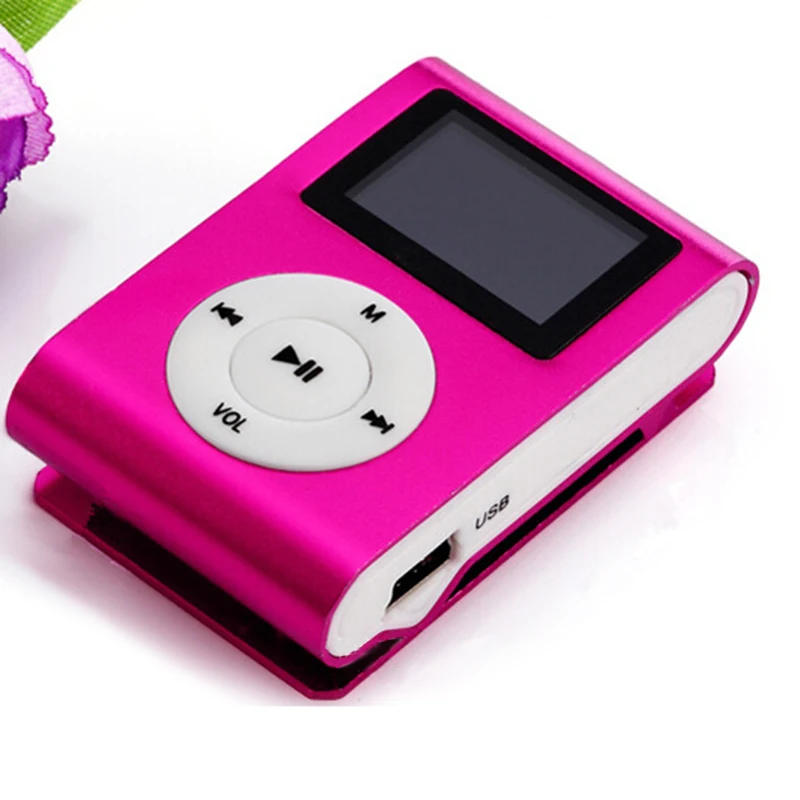 Mp3 плеер мини музыкальный медиаплеер портативный ЖК экран поддержка USB Micro SD tf