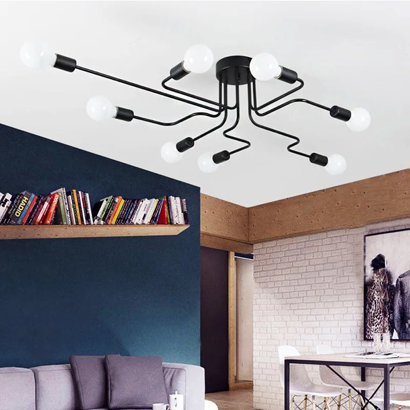 Vintage-Ceiling-Lights-For-Home-Lighting-Luminaire-Multiple-Rod-Wrought-Iron-Ceiling-Lamp-E27-Bulb-Living (2) 