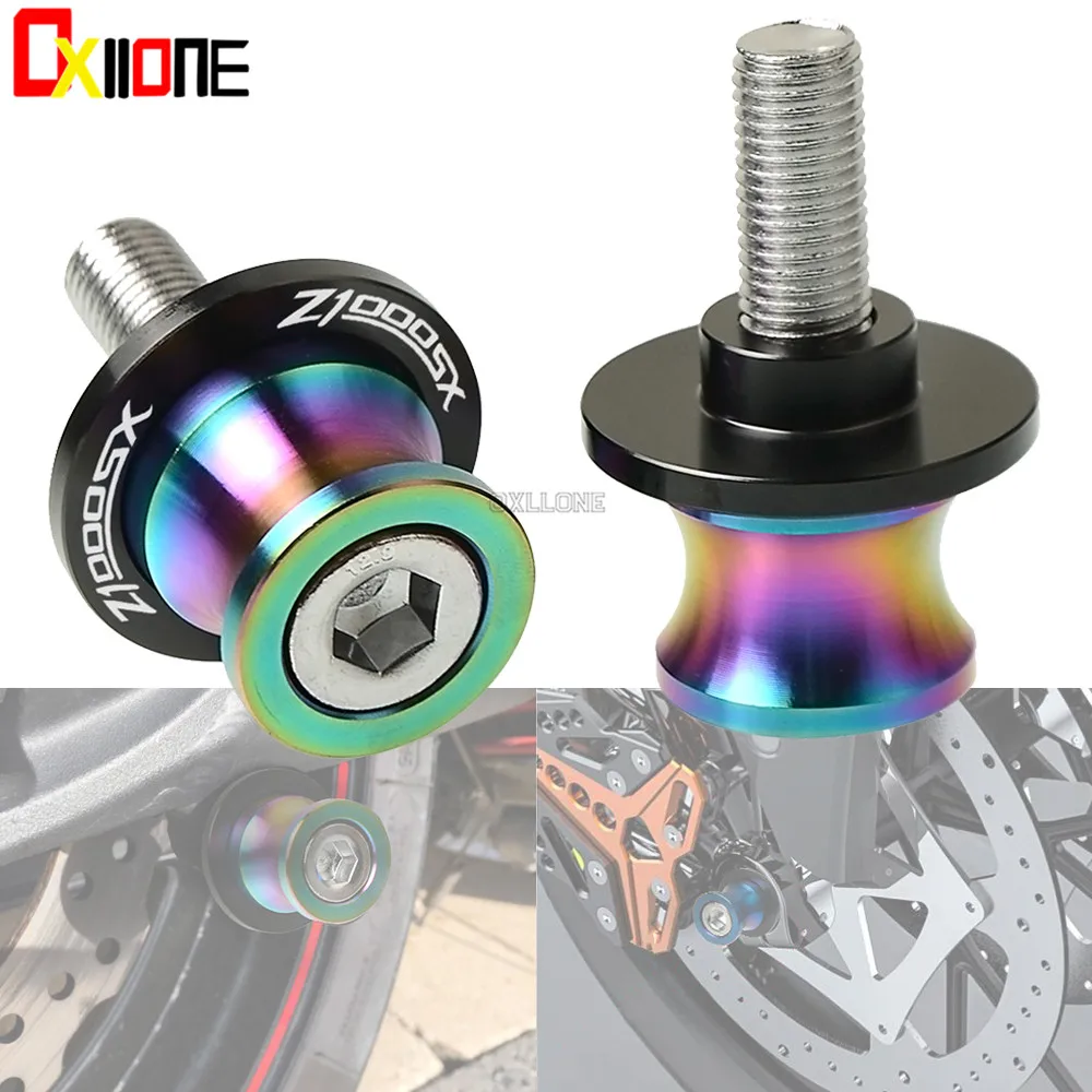 

Motorcycle Stands Screws Swingarm Spools Slider 10mm Swingarm Sliders Spools Stand Slider For Z1000SX z 1000SX 2011-2013 2012