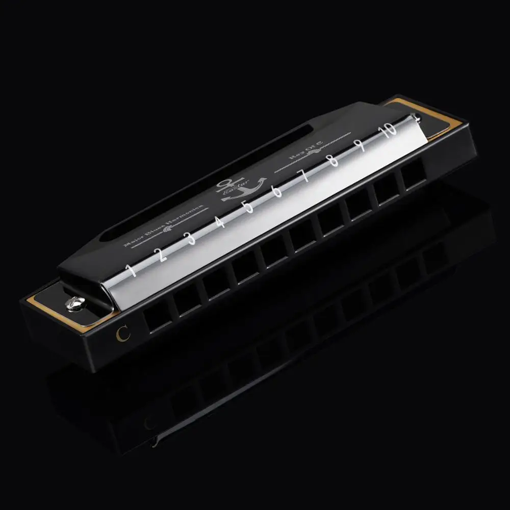 Eastar Major Blues Harmonica Diatonic C Key Harp Mouth Organ 10 отверстий Джаз рок Woodwind музыкальный