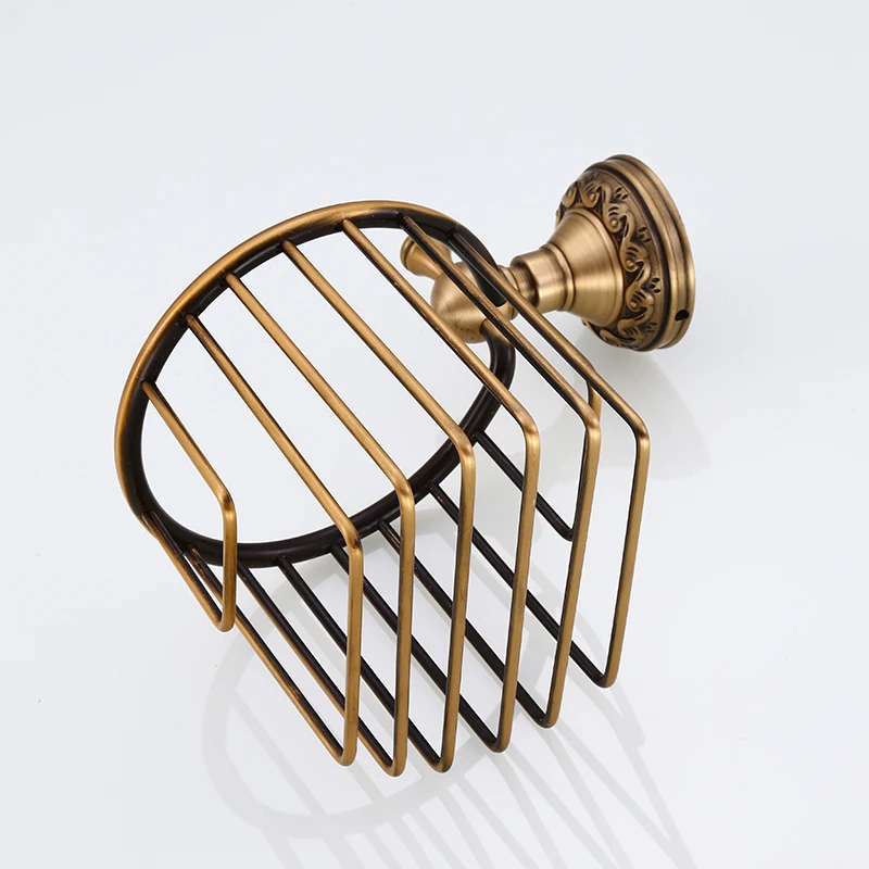 Wandmontierter Messing-Toilettenpapierhalter Antik-Finish Rollenhalter