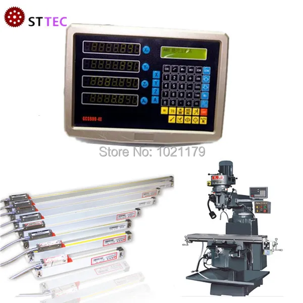 

free shipping 4 axis digital readout dro display reading from linear sensor