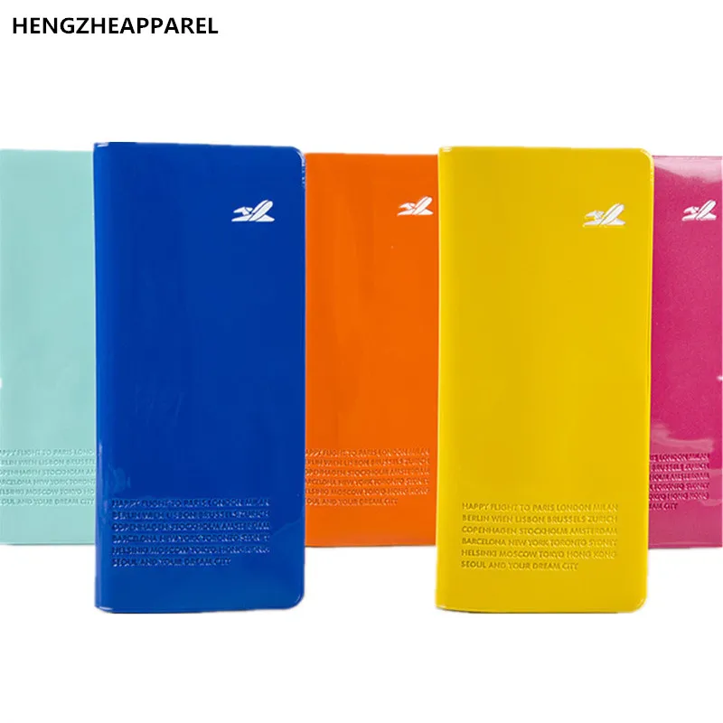 

Candy-color travel essential pvc passport package simple multi-functional card sets protector document bag card ID cover holder