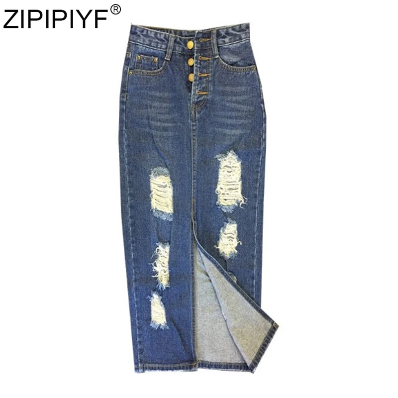 

Plus Size High Waist Pencil Skirt Fashion Women Pencil Denim Long Jupe Jean Skirts Ladies Elegant Kawaii Korean Harajuku Skirts