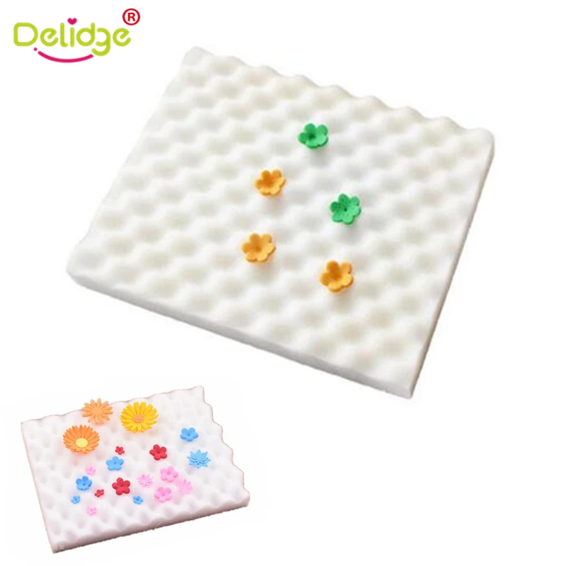 2 шт./набор помадка для сушки тортов белая губка цветов из мастики|flower shaping sponge