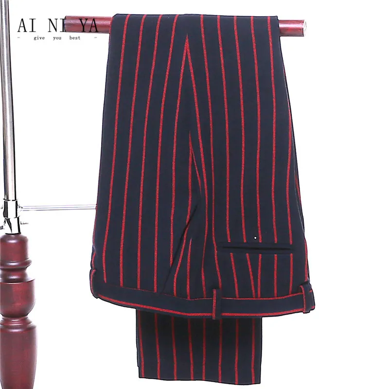 Jacket+Pants+Vest Womens Business Suits Black Red Striped Slim 3 Pieces Set Formal Professional Pant Suits Ladies Office Uniform