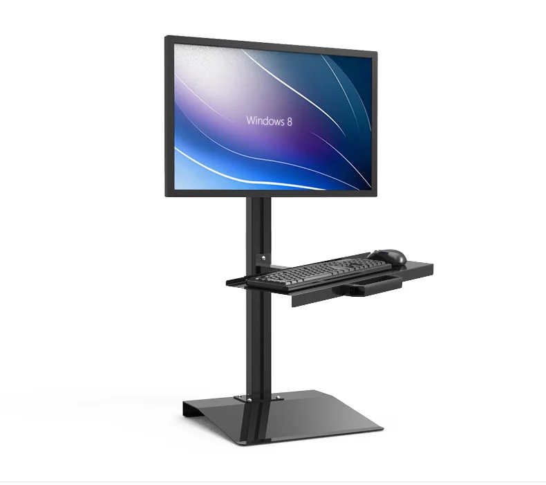 Customized Full Motion PS Stand Sit Stand Workstation Desk Stand