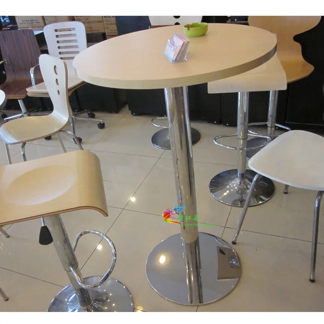 Bar Table Decor My Web Value Simple Bar Tables Plywood Roundtable 1 Meter A Tall Table Sets Ing Plated Stainless Steel